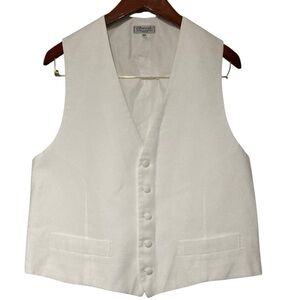 Charvet White Pique Vest